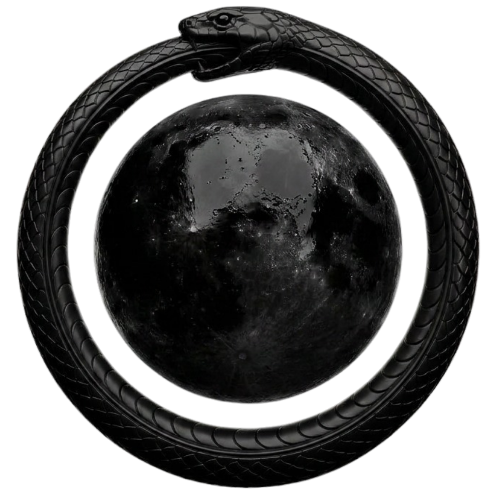 Black Immortal Weekend — ouroboros and black moon